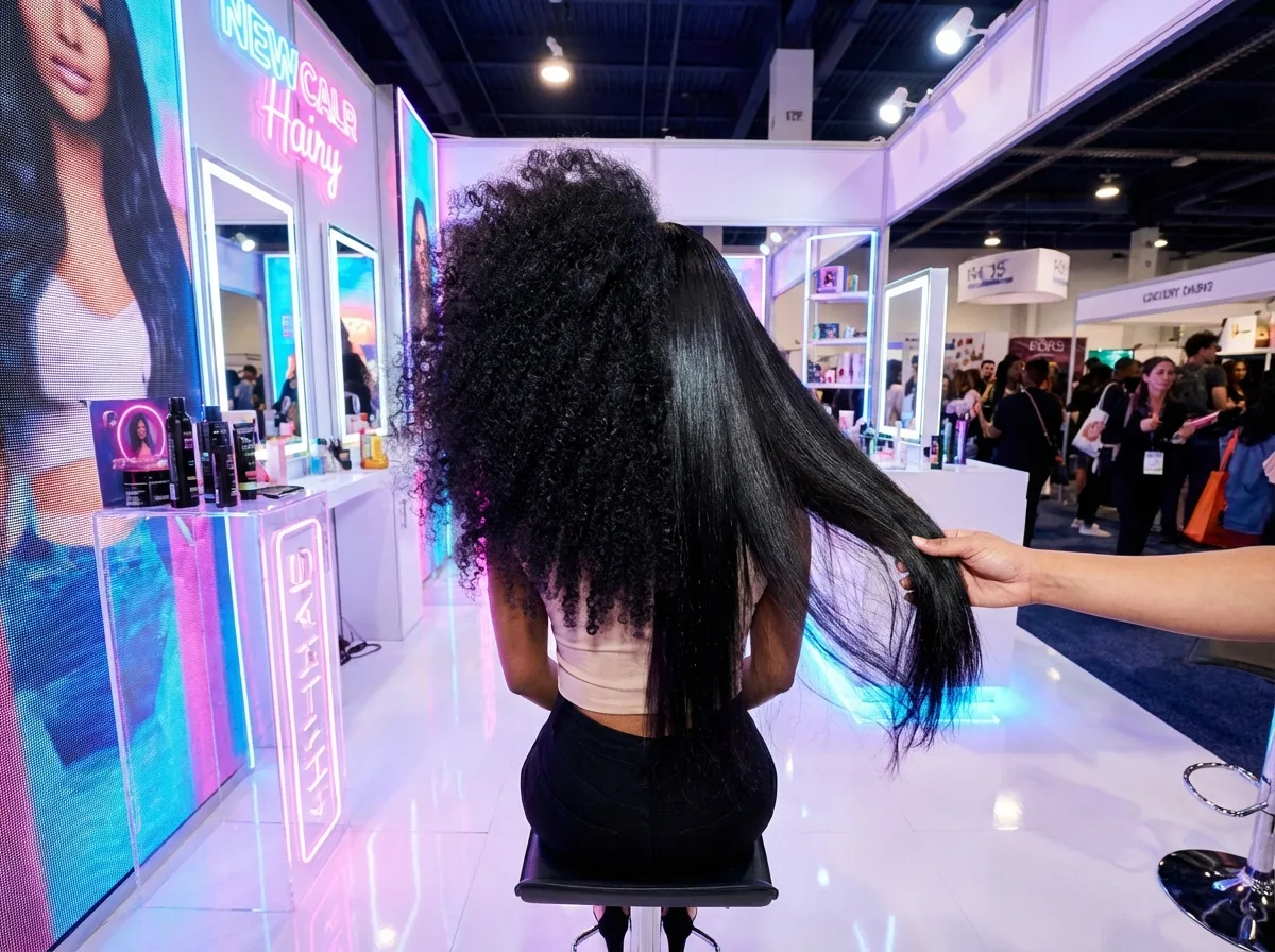 Toccato i capelli lucenti